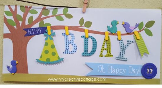 Checkered BDay Card_My Creative Cottage