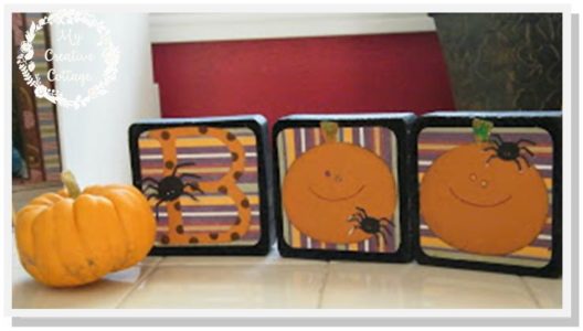 Halloween Boo Blocks DIY