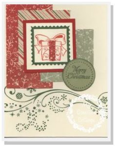 Card made with Tage the Ocassion and Mistletoe Paper_My Creative Cottage