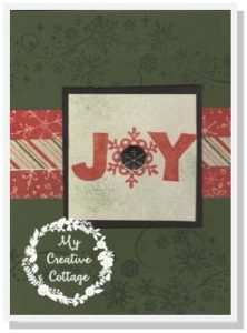 Joy Card made with Holiday Jingle_My Creative Cottage_Blessed Scrapper