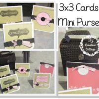 3x3 Mini Cards and purse