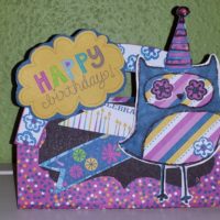 Mini birthday purse-treat bag with Cricut