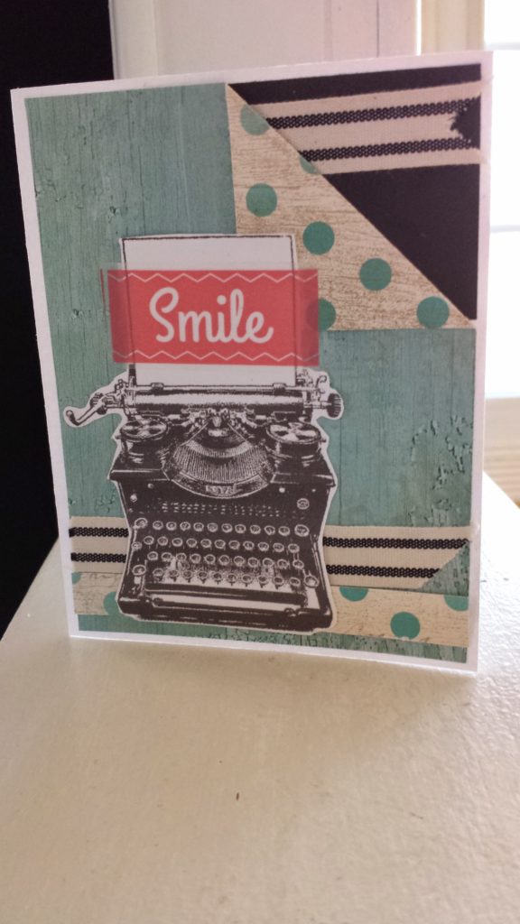 Typed Note Smile Card