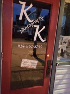 Vinyl Window for K K Photography in Waterford.