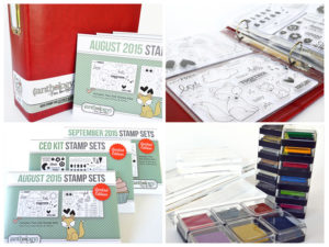 Monthly Stamp Kits. Special storage binder included in CEO Kit.