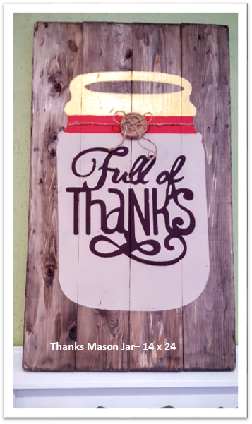 Thanks Mason Jar- My Creative Cottage